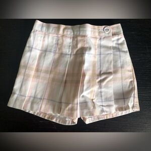 Burberry toddler Women's Pastel Plaid Short Skirt